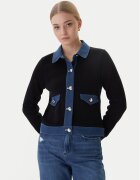 Morgan Cardigan 251-MNAKI Negru Regular Fit