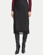 Morgan Fustă midi 261-JULIE Negru Regular Fit