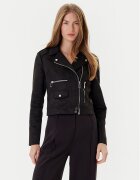Morgan Geacă din imitație de piele 241-GOUSMI Negru Regular Fit