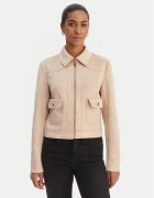 Morgan Geacă din imitație de piele 261-GELATO Bej Slim Fit