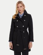 Morgan Palton de lână 242-GEVA Negru Regular Fit