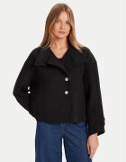 Morgan Palton de lână 252-GSTAM Negru Regular Fit
