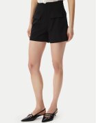 Morgan Pantalon scurți din material 261-SHRIS.F Negru Regular Fit