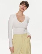 Morgan Pulover 241-MCORDE Écru Slim Fit