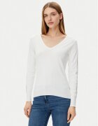Morgan Pulover 251-MIELO Alb Slim Fit