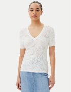 Morgan Pulover 251-MPALM Alb Regular Fit
