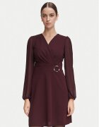 Morgan Rochie cocktail 252-RSONIA Vișiniu Slim Fit