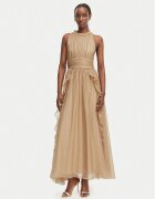 Morgan Rochie cocktail 261-RFLAM Bej Regular Fit