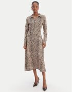Morgan Rochie tip cămașă 261-RINGO Bej Regular Fit