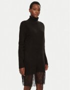 Morgan Rochie tricotată 242-RMAFIX Negru Slim Fit