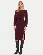 Morgan Rochie tricotată 242-RMONA Vișiniu Slim Fit