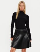 Morgan Rochie tricotată 242-RPEPPER Negru Slim Fit