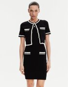 Morgan Rochie tricotată 251-RMBIBI Negru Slim Fit