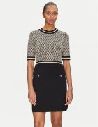 Morgan Rochie tricotată 251-RMESTEM Bej Slim Fit
