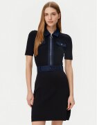Morgan Rochie tricotată 251-RMJEAN Negru Slim Fit