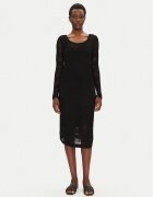 Morgan Rochie tricotată 251-RMPIMA M Negru Slim Fit