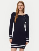 Morgan Rochie tricotată 251-RMVALI Bleumarin Slim Fit