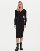 Morgan Rochie tricotată 252-RMEXAS Negru Slim Fit