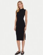 Morgan Rochie tricotată 252-RMLISEA Negru Slim Fit