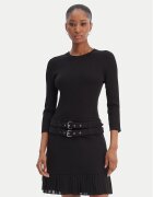 Morgan Rochie tricotată 261-RANOS Negru Slim Fit