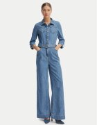 Morgan Salopetă 261-PIMA Albastru Wide Leg