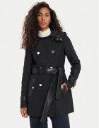 Morgan Trench 242-GZIMA Negru Slim Fit