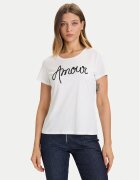 Morgan Tricou 252-DMIO Alb Slim Fit