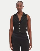 Morgan Vestă elegantă 251-CJANA.F Negru Slim Fit