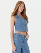 Morgan Vestă elegantă 252-COSHEL Albastru Slim Fit