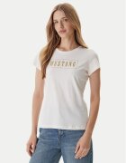 Mustang Tricou Loa 1016754 Écru Slim Fit