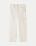 NAME IT Pantaloni din material 13220718 Écru Wide Leg