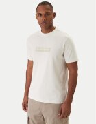 Napapijri Tricou S-Box Logo NP0A4IFL Écru Regular Fit