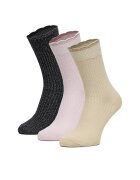NINE WEST Șosete lungi CEO_AS_NW_07_W_AW25 (3 PACK) mix Roz