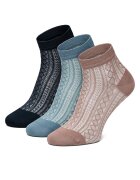 NINE WEST Șosete lungi KR_NW_SHINY_Z_SS25 (3 PACK) Colorat