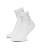 NINE WEST Șosete lungi KR_NW_STREET_W_SS25 (2 PACK) Alb