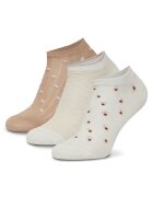 NINE WEST Șosete scurte KR_NW_FRESITA_Z_SS25 (3 PACK) Bej