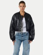 Noisy May Geacă din imitație de piele Eileen 27032426 Relaxed Fit
