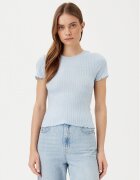 Noisy May Tricou Berry 27015446 Albastru celest Slim Fit