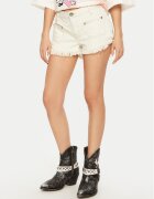 ONE TEASPOON Pantaloni scurți de blugi Retro Dukes 26801 Écru Regular Fit