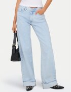 Only Blugi Ella 15368955 Albastru celest Wide Leg