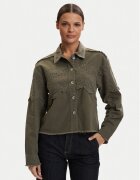 Only Jachetă cămașă Elena 15232378 Verde Regular Fit