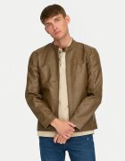 Only & sons Geacă din imitație de piele Mike 22012339 Regular Fit