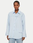 Patrizia Pepe Cămașă 8C0742/AH74-CA38 Albastru celest Regular Fit