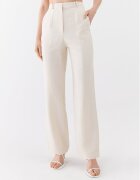 Patrizia Pepe Pantaloni din material 2P1491/A052-W347 Écru Straight Fit