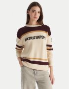 Patrizia Pepe Pulover 2K0352/K298-YA34 Écru Regular Fit