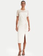 Patrizia Pepe Rochie cocktail 8A1596/A701-W409 Écru Regular Fit