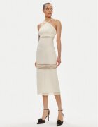 Patrizia Pepe Rochie de vară 2A2729/A268-W362 Écru Slim Fit