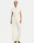 Patrizia Pepe Salopetă 2T0072 A573 W146 Écru Regular Fit