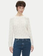 Pepe Jeans Pulover Nova PL702239 Écru Regular Fit