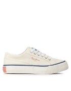 Pepe Jeans Teniși Ottis Platform Girl Alb